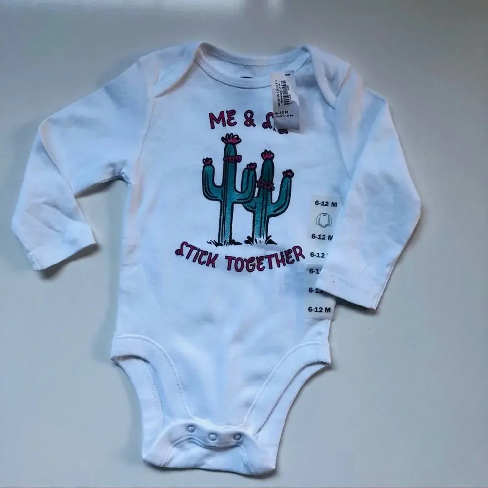 Old Navy Baby Graphic Long Sleeve Onesie 6-12M